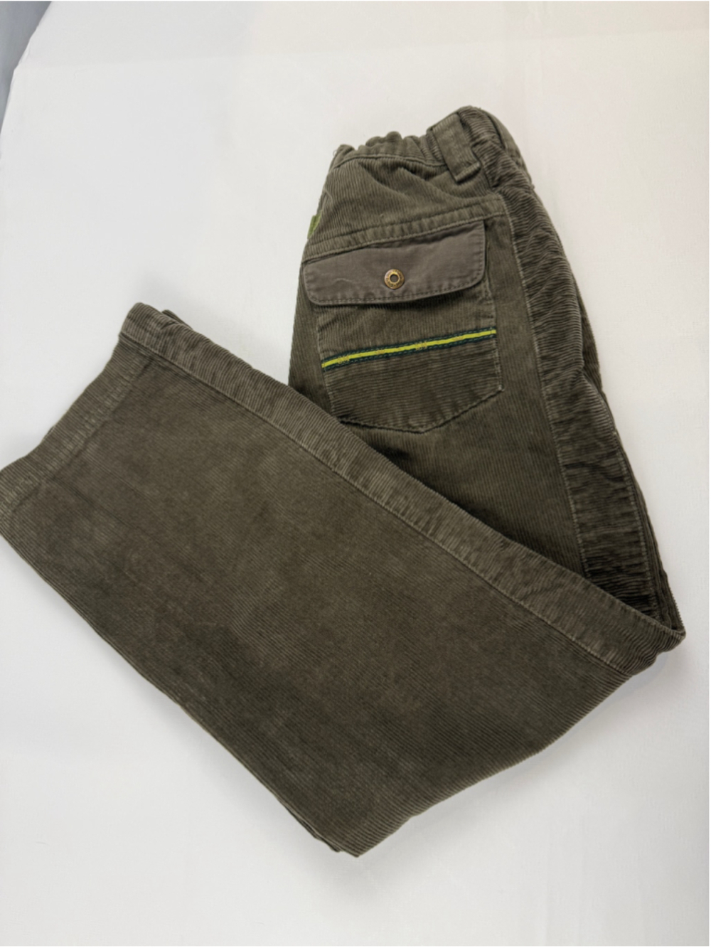 Souris Mini Casual Corduroy Pants Olive Green Boys size 9-10 / 140cm